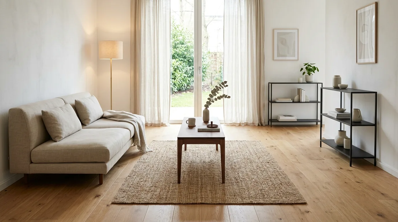 Scale up for sectionals, down for loveseats